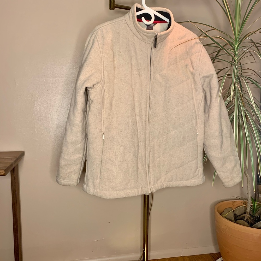 Woolrich Wool Jacket, lined, Womens Large, Soft Pink/Beige